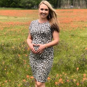 Maternity Leopard Bodycon Dress